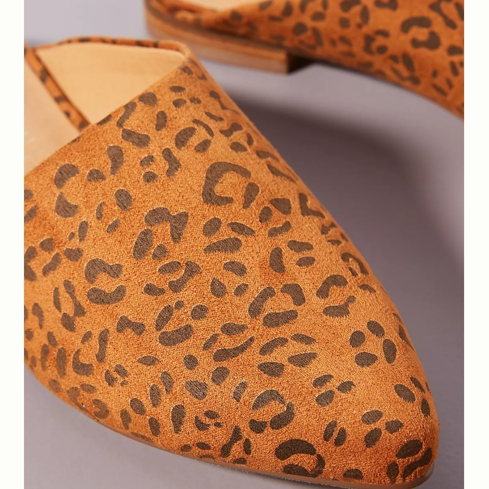 Anthropologie Matisse Animal Leopard Mules Flats 9 - Picture 3 of 10